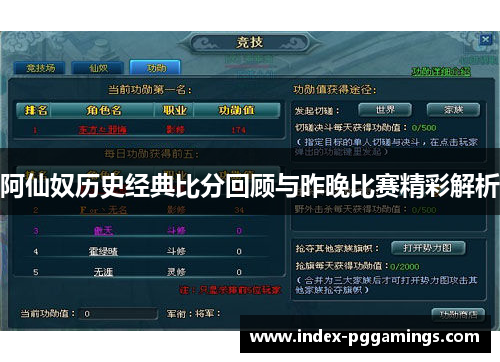 阿仙奴历史经典比分回顾与昨晚比赛精彩解析
