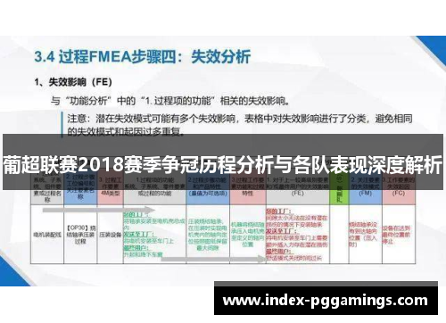 葡超联赛2018赛季争冠历程分析与各队表现深度解析 葡超联赛2018赛季争冠历程分析与各队表现深度解析
